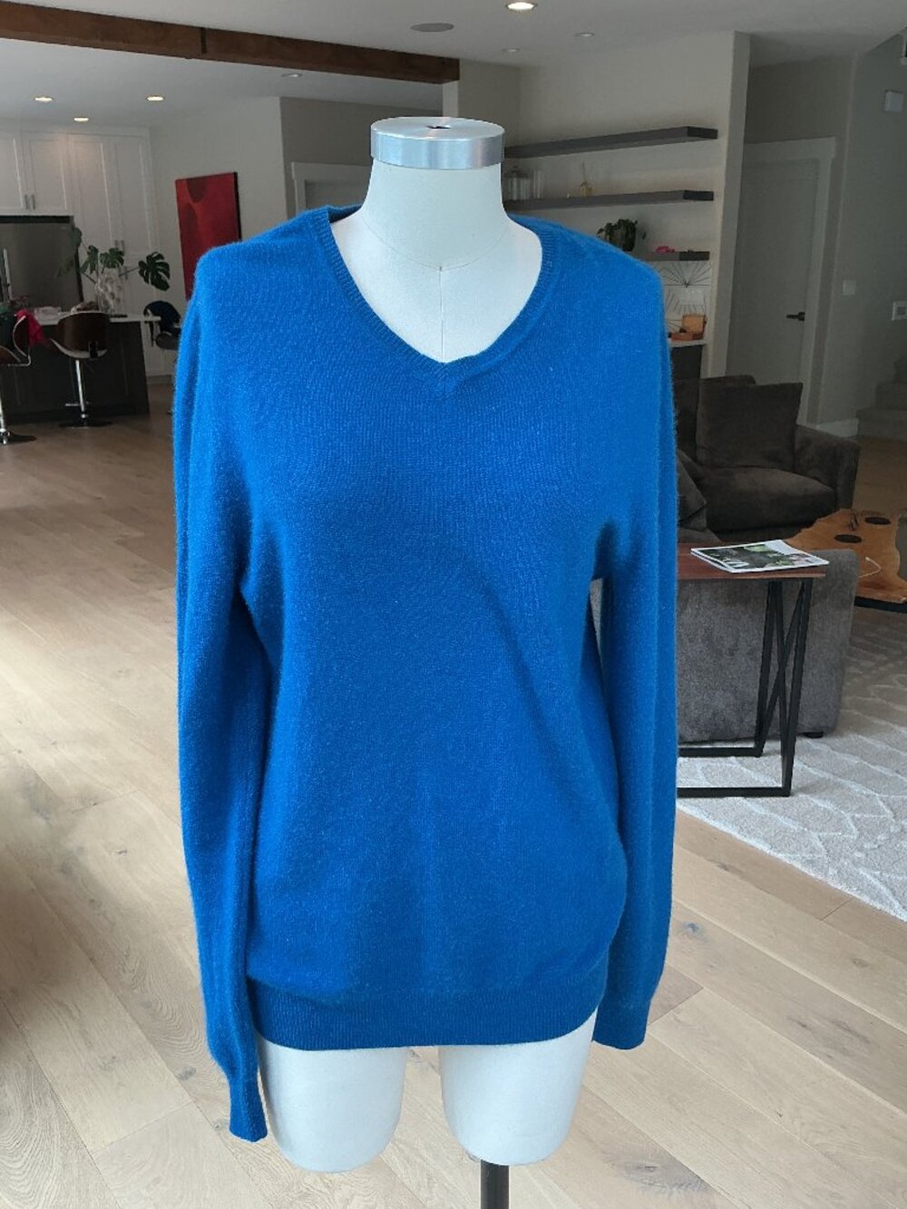 Blue 1901 Cashmere Sweater, Size L